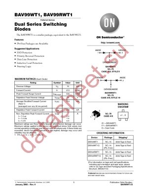 BAV99WT1 datasheet  